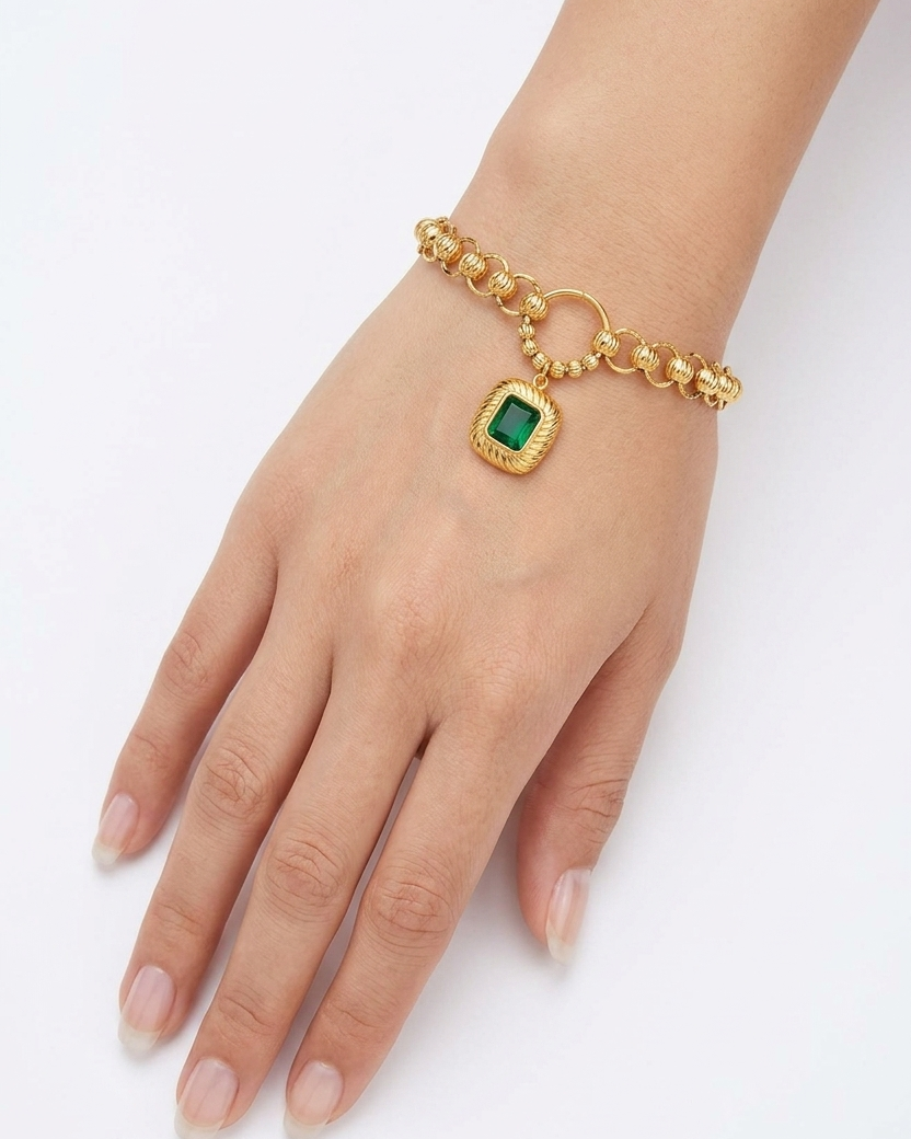 EmeraLink Drop Anti-Tarnish Bracelet