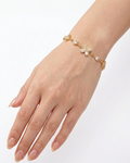 Aurelia Slim Clover Crystal Anti-Tarnish Bracelet