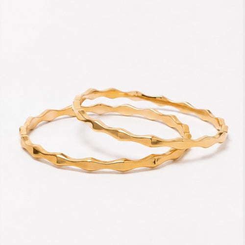Aureve Dual Line Anti-Tarnish Bangles