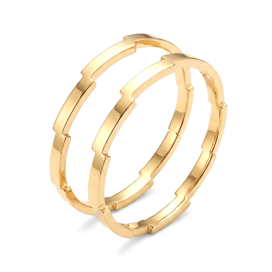 EdgeLink Dual Anti-Tarnish Bangles