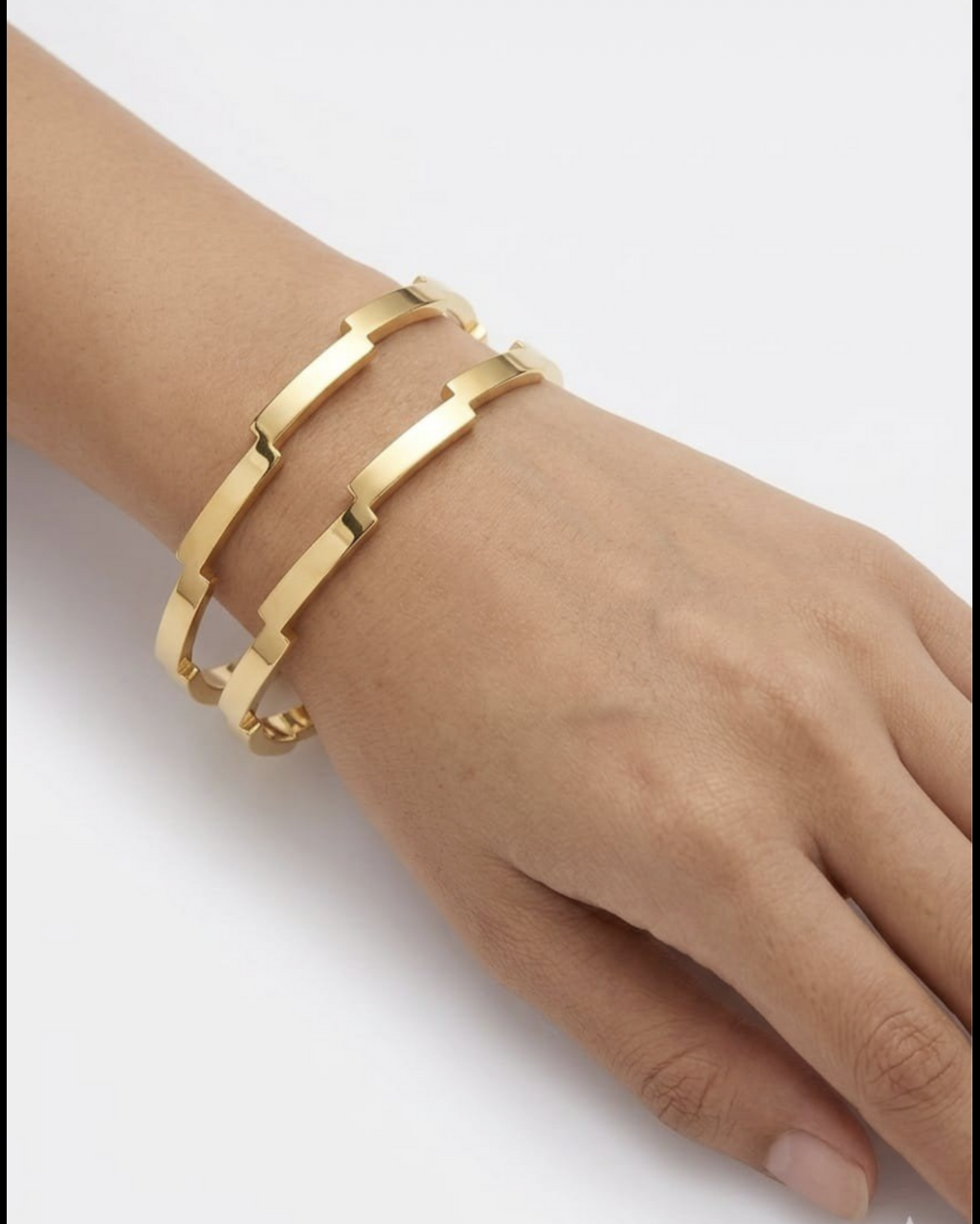EdgeLink Dual Anti-Tarnish Bangles