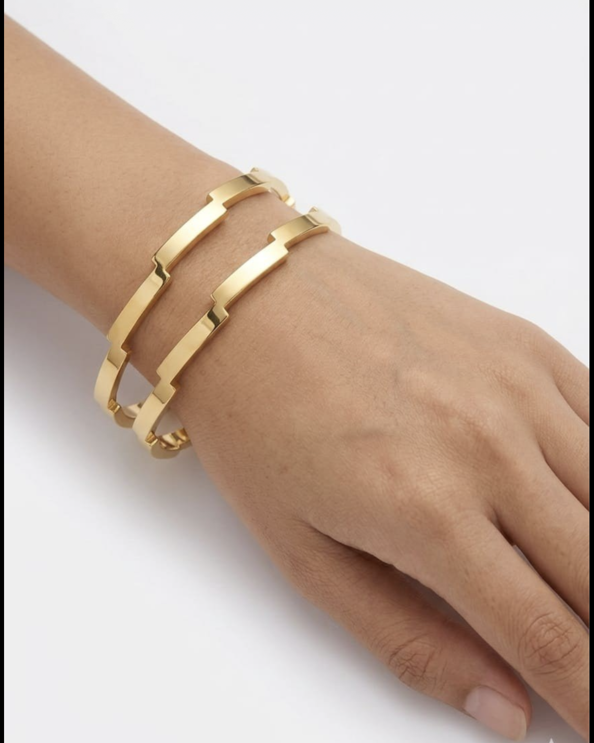 EdgeLink Dual Anti-Tarnish Bangles