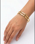 Aureve Dual Line Anti-Tarnish Bangles
