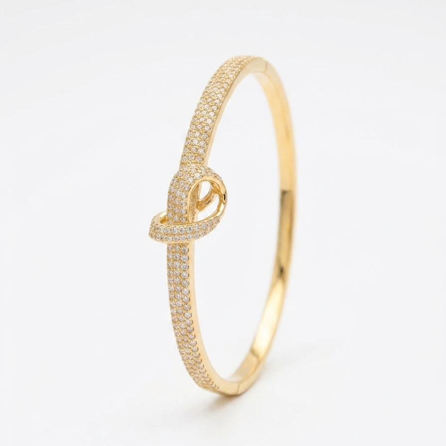 Nova Infinity Knot Anti-Tarnish Bangle