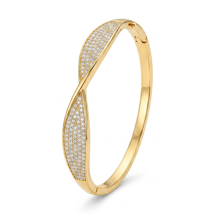 Aurelia Twisted Vine Anti-Tarnish Bangle
