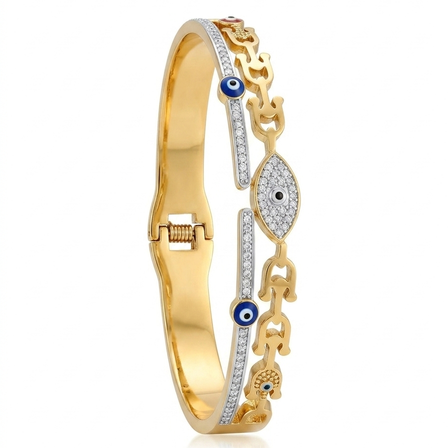 AuraShield Talisman Link Anti-Tarnish Bangle