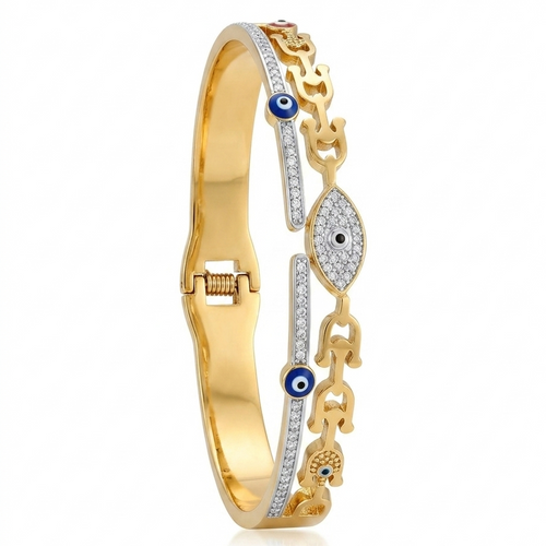 AuraShield Talisman Link Anti-Tarnish Bangle