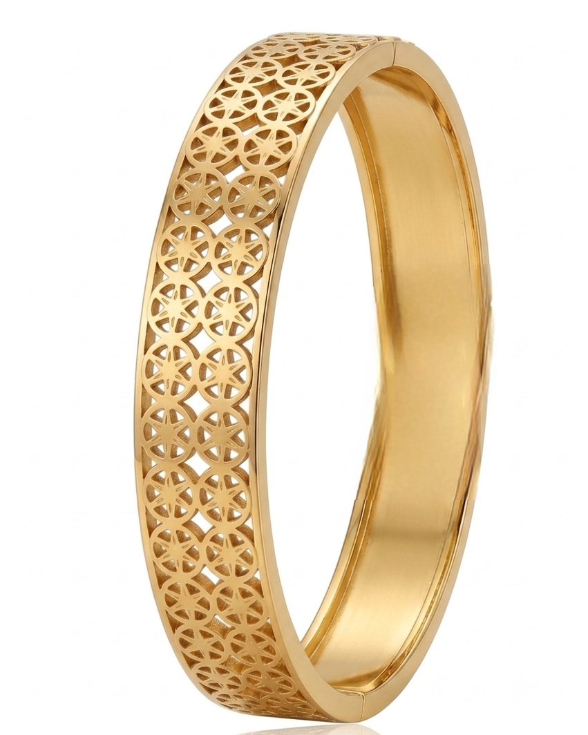 Celestia Wheel Lace Anti-Tarnish Bangle