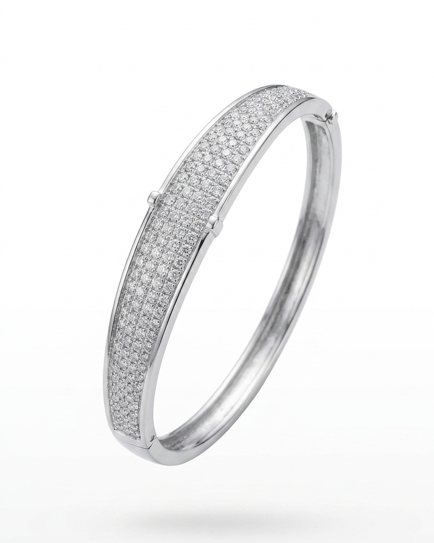 Celestia Crystal Anti-Tarnish Bangle