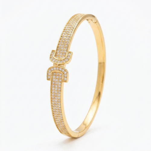 Aurelia Equestrian Buckle Anti-Tarnish Bangle