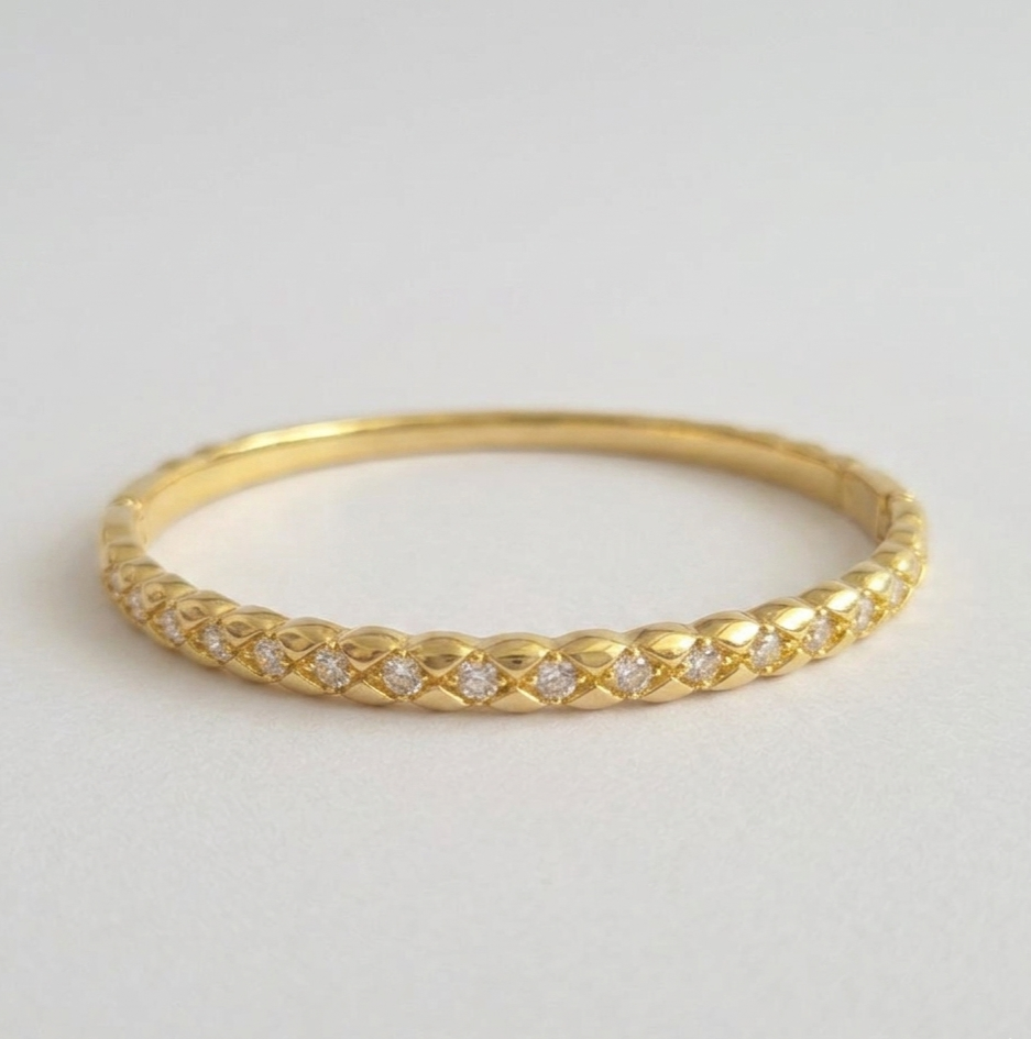 Aurelia Slim Crystal Bangle