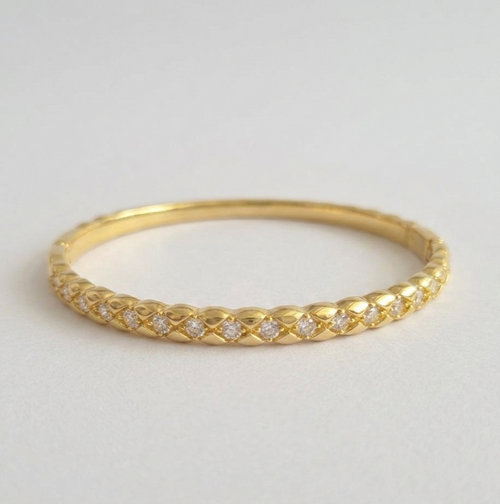 Aurelia Slim Crystal Bangle