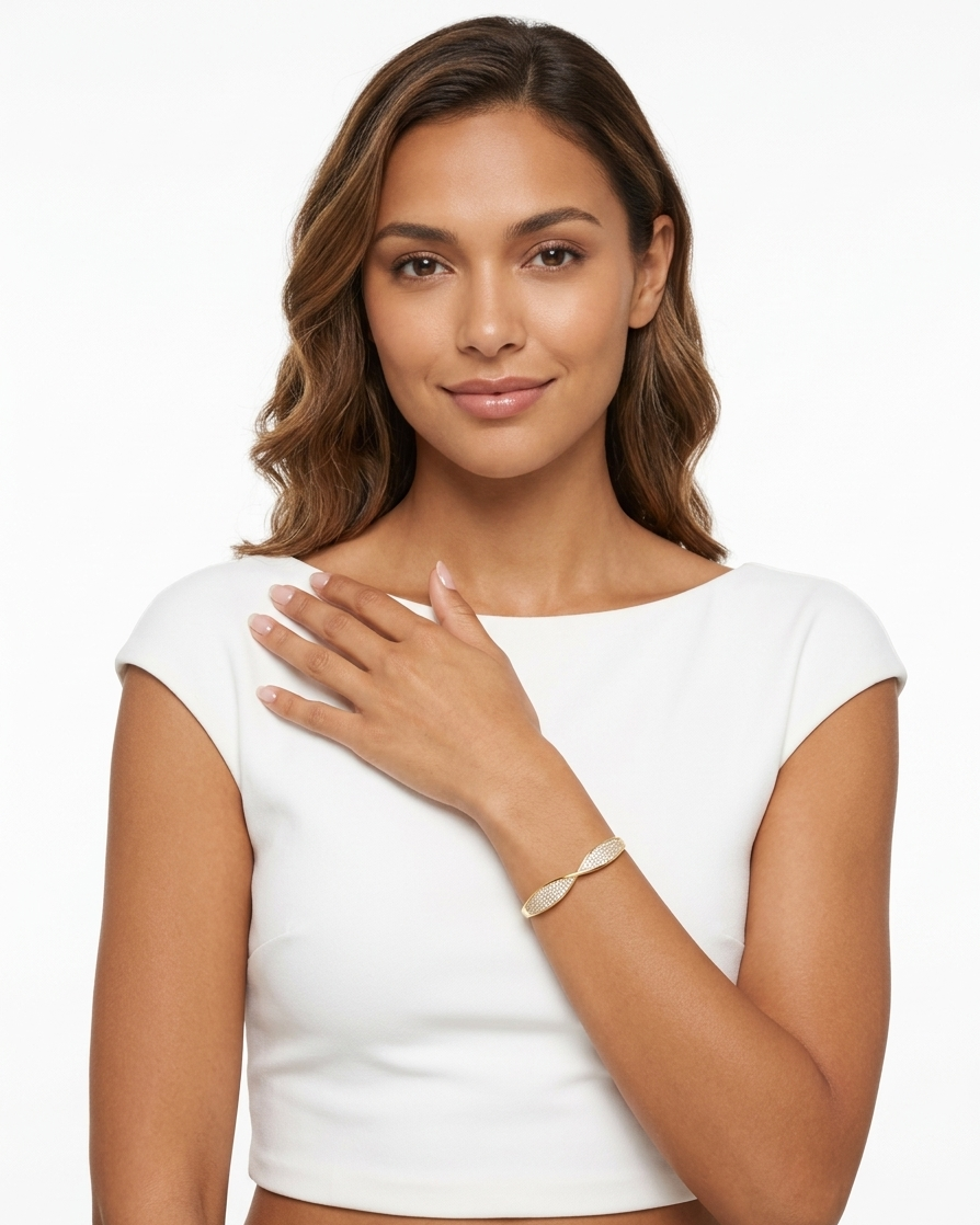 Aurelia Twisted Vine Anti-Tarnish Bangle