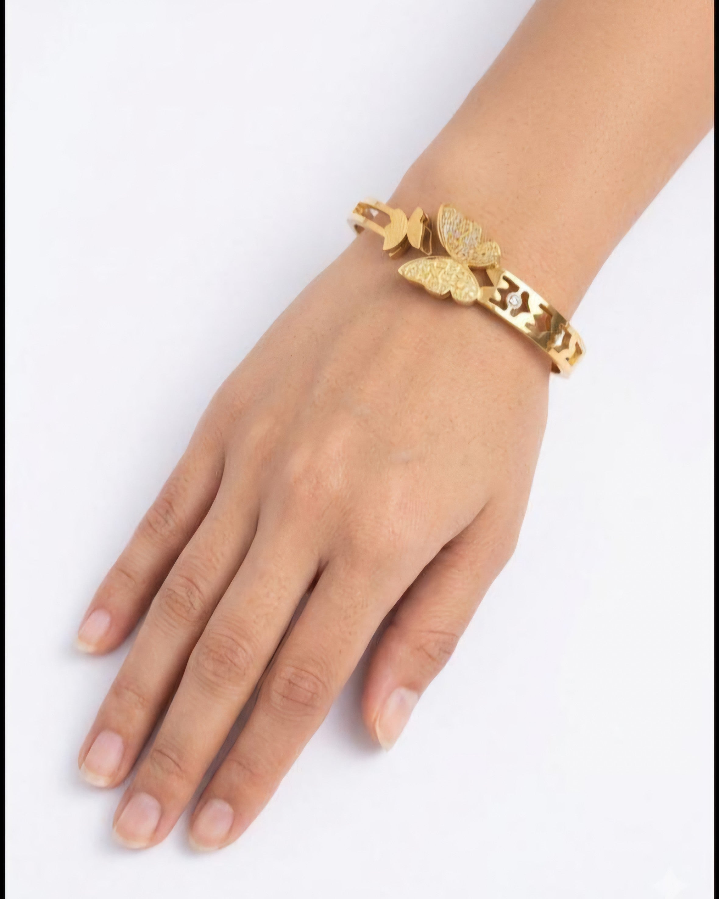Butterfly Crown Luxe Anti-Tarnish Bangle