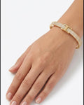 T-Bar Crystal Elegance Anti-Tarnish Bangle