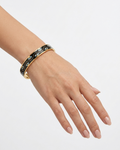 Noir Evil Eye Azure Enamel Anti-Tarnish Bangle