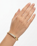 Lumina Sculpted Fold Anti-Tarnish Bangle