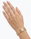 Celestia Quatrefoil Lace Anti-Tarnish Bangle