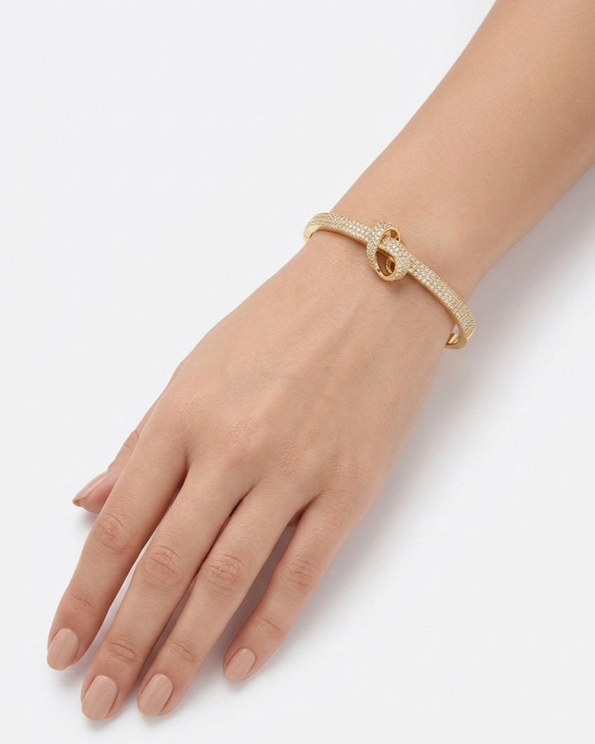 Nova Infinity Knot Anti-Tarnish Bangle