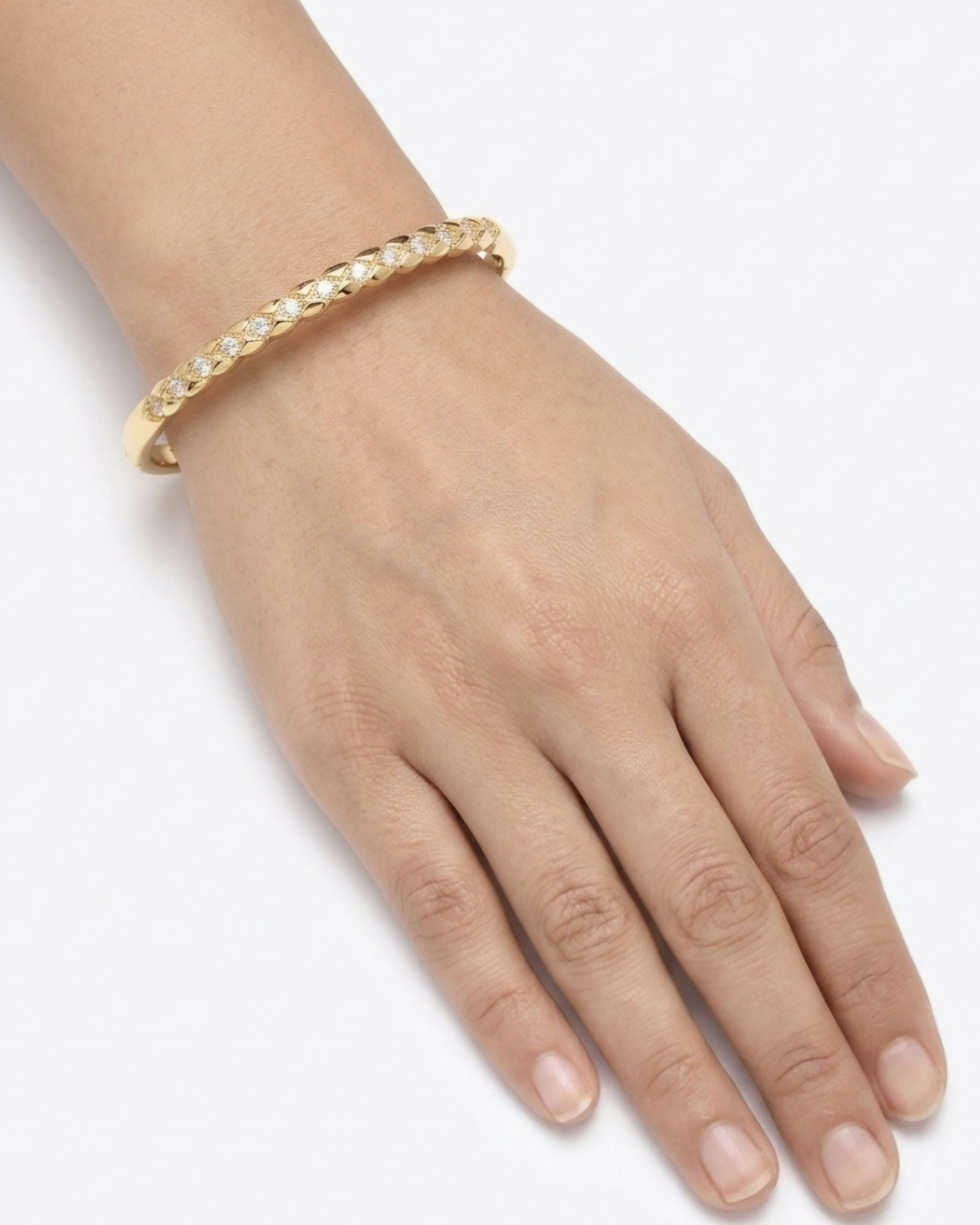 Aurelia Slim Crystal Bangle