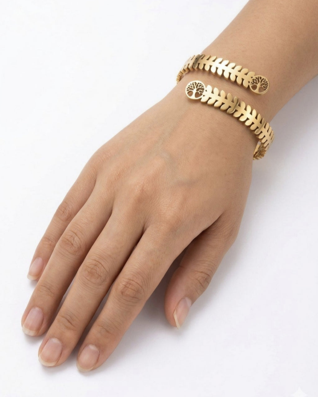 Celestial Twin Tree Anti-Tarnish Bangle