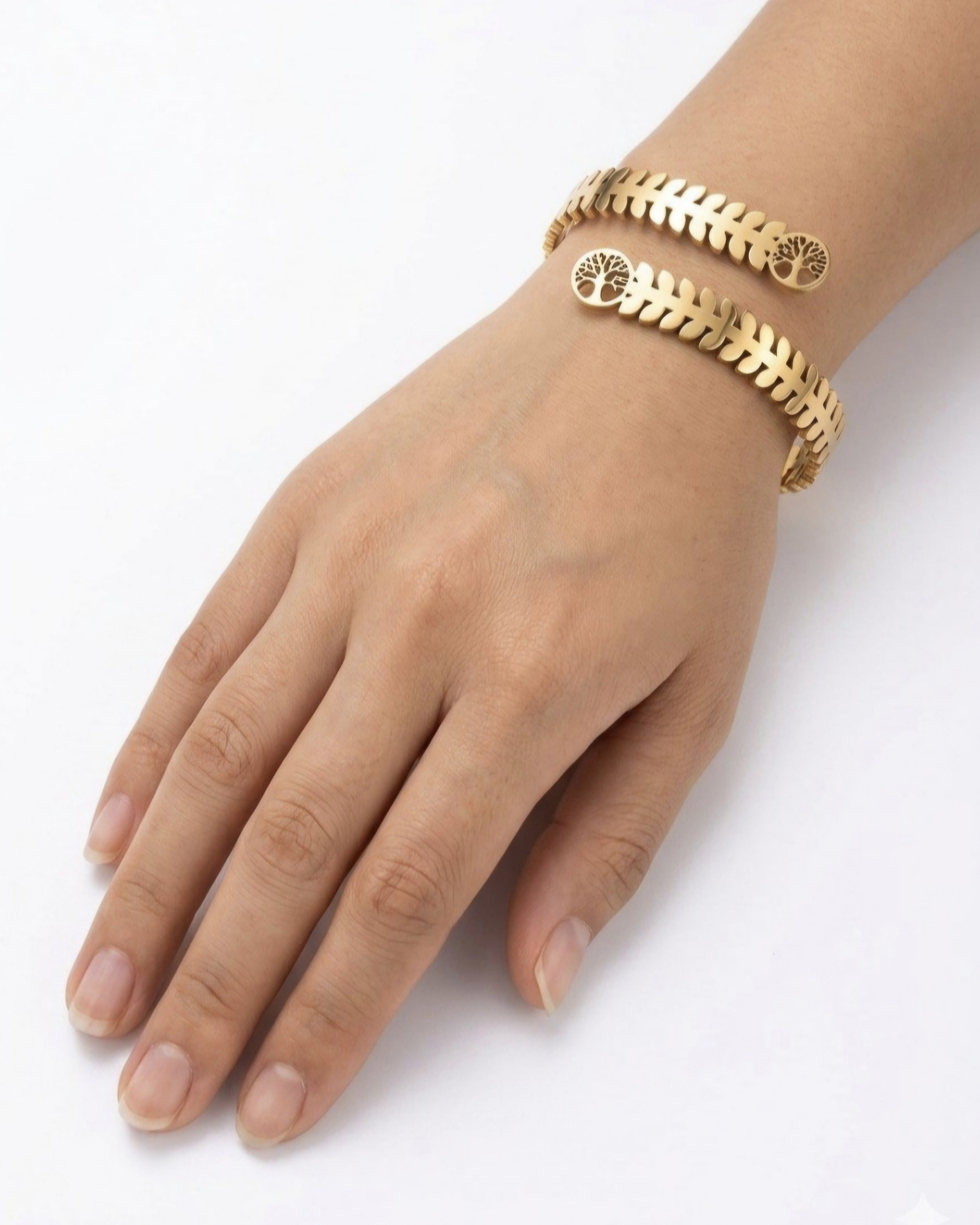 Celestial Twin Tree Anti-Tarnish Bangle