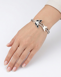 FlutterCharm Dual Butterfly Anti-Tarnish Bangle