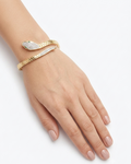 Auric Serpent Scale Anti-Tarnish Bangle